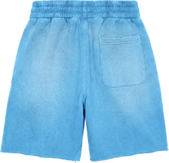 GLAZA GOD Heavyweight French Terry Shorts – Blue Wash