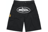Corteiz Alcatraz Cargo Shorts Black