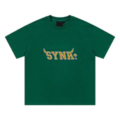 Syna World Vintage Oversized Graphic Tee (Green / Yellow)