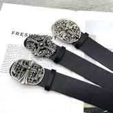 Chh Chrome Heart Belt Cross Hexagram Vine