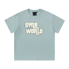 Syna World Grand Theft Graphic Logo Oversized Tee (Sage Green / Off-White)
