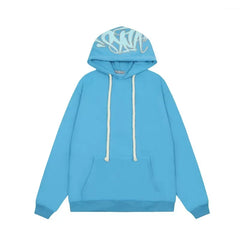 Syna World Hood Graphic Pullover Hoodie (Blue)