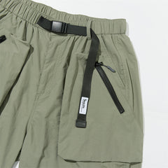 Men Shorts Outdoor Work Clothes Multi-Pocket with Belt Loose
