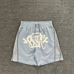 Syna World Graphic Nylon Shorts (Light Grey)