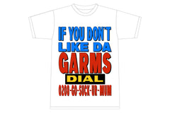 Corteiz 0208-Go-Suck-Urself T-shirt White