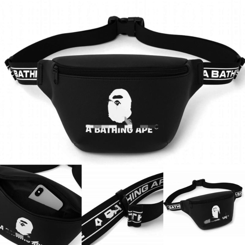 BAPE Black PU Leather