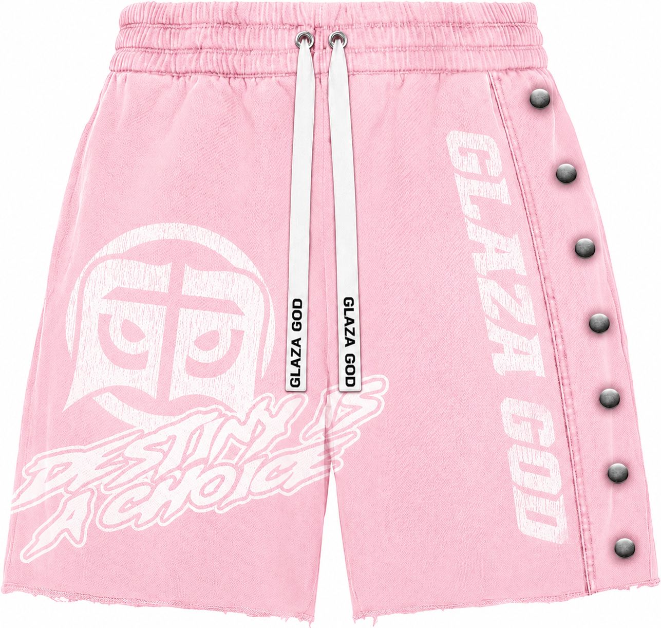 GLAZA GOD Heavyweight French Terry Shorts – ROSE Wash