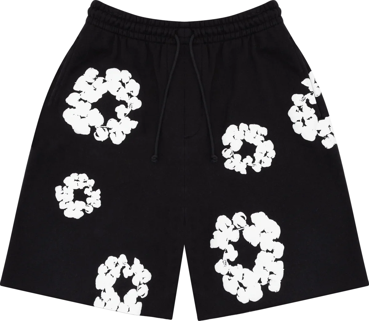 Denim Tears The Cotton Wreath Shorts Black