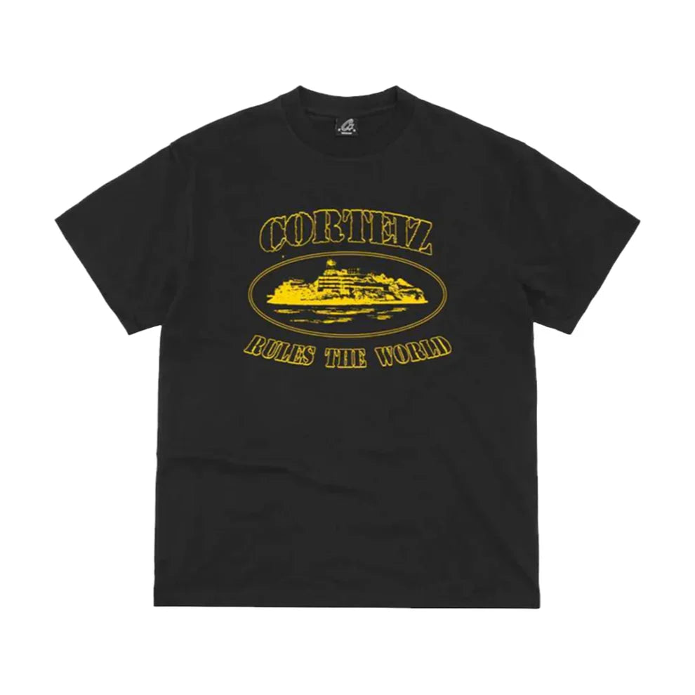 CORTEIZ RTW GLOW IN THE DARK OG ALACTRAZ T-SHIRT - BLACK