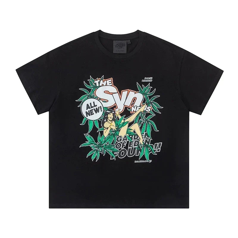 Syna World Tropical Graphic T-Shirt Black