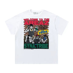 Syna World Retro Urban Graphic Tee (White / Graphic)