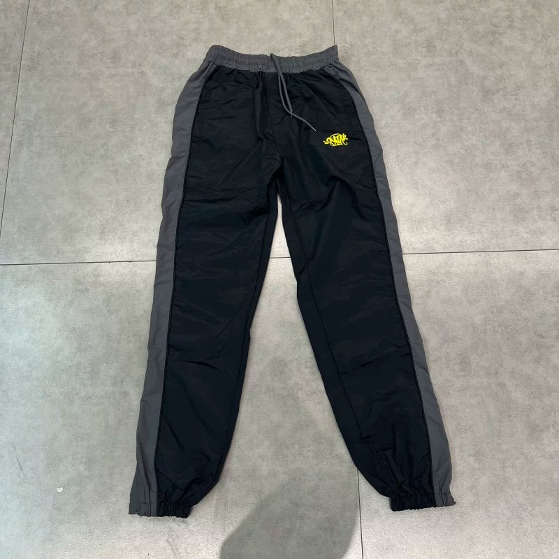 Syna World Colorblock Nylon Track Pants (Grey)