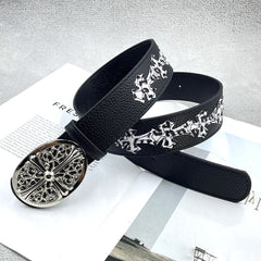 Chh Chrome heart belt with jeans y2k