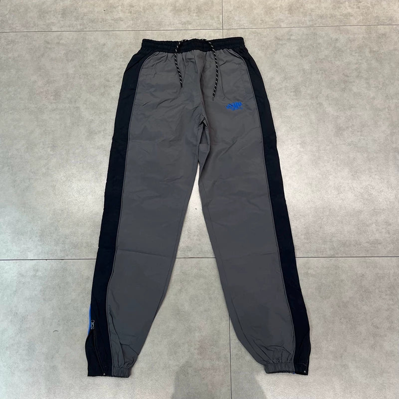 Syna World Colorblock Nylon Track Pants (Black)