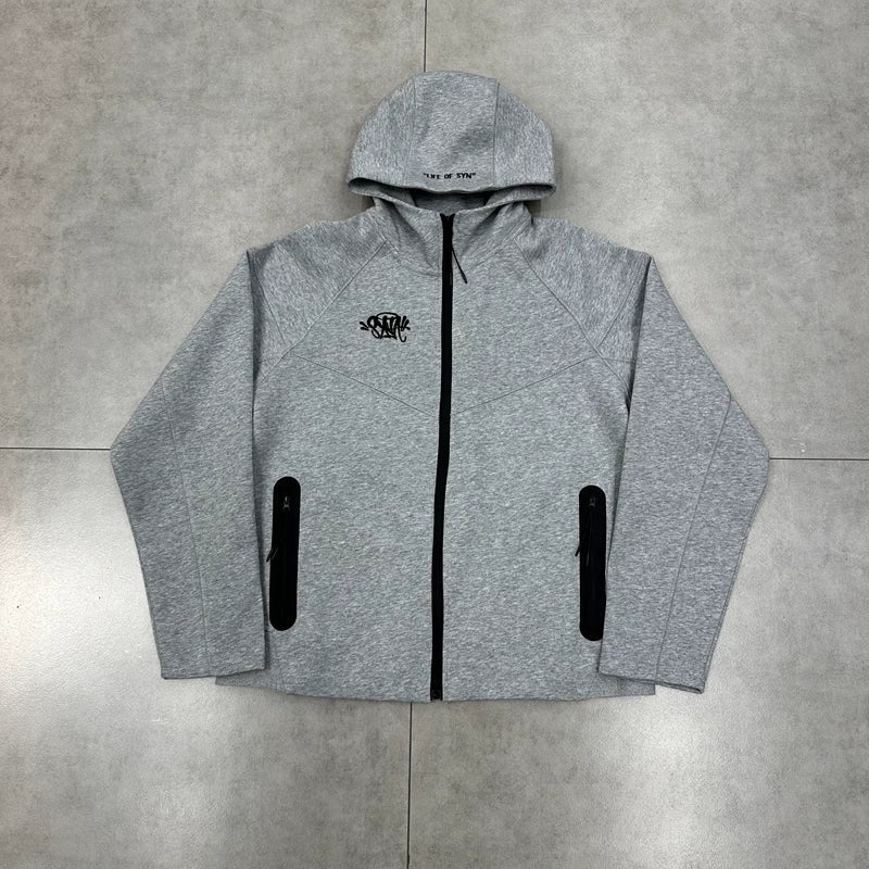 Syna World Tech Fleece Full-Zip Hoodie (Grey)