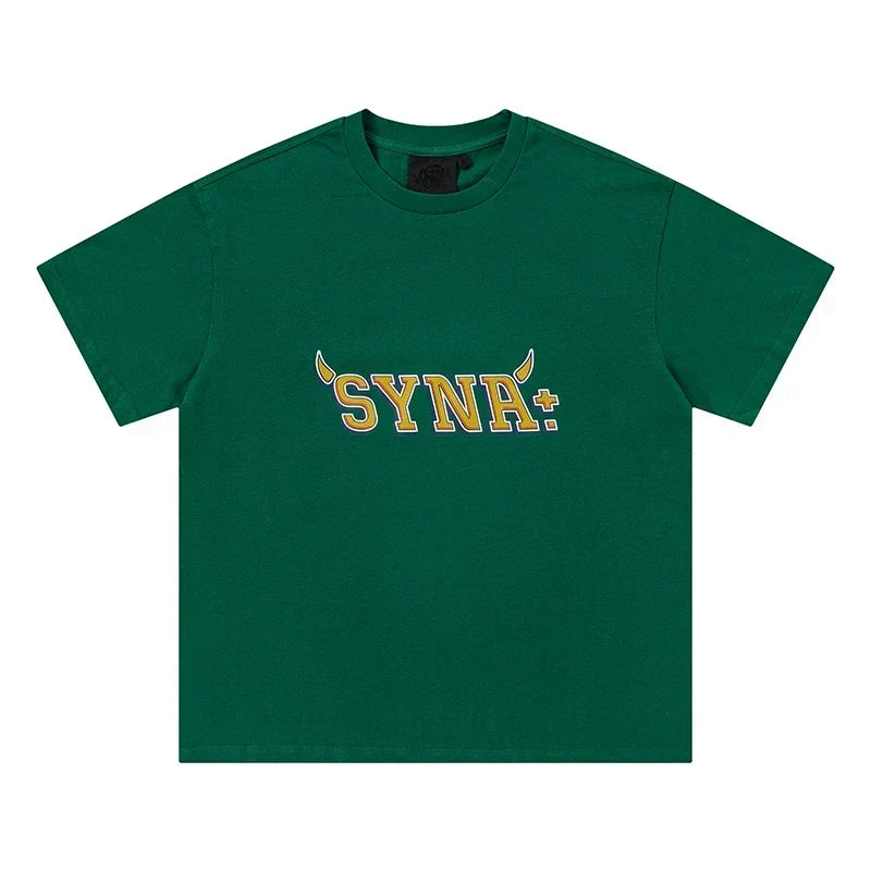 Syna World Vintage Oversized Graphic Tee (Green / Yellow)