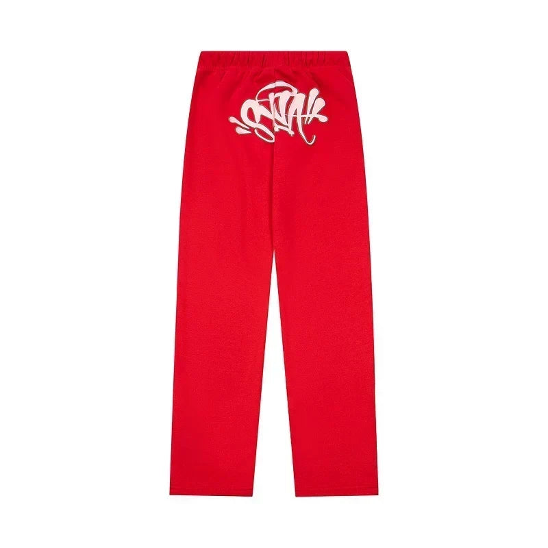 Syna World Graphic Fleece Sweatpants (Red / Pink)