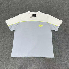 Syna World Colorblock Graphic Short-Sleeve T-Shirt (Grey/Off-White)