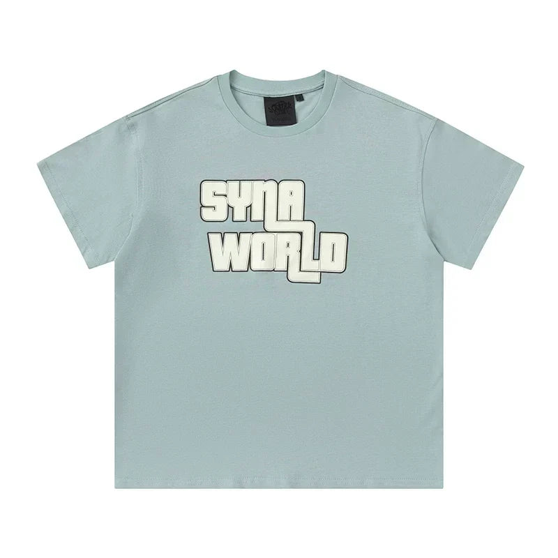 Syna World Grand Theft Graphic Logo Oversized Tee (Sage Green / Off-White)