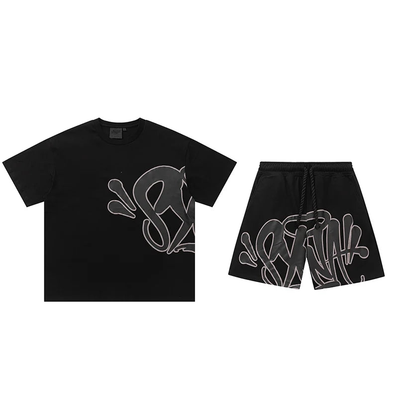 Syna World T-Shirt and Shorts Set (Black)
