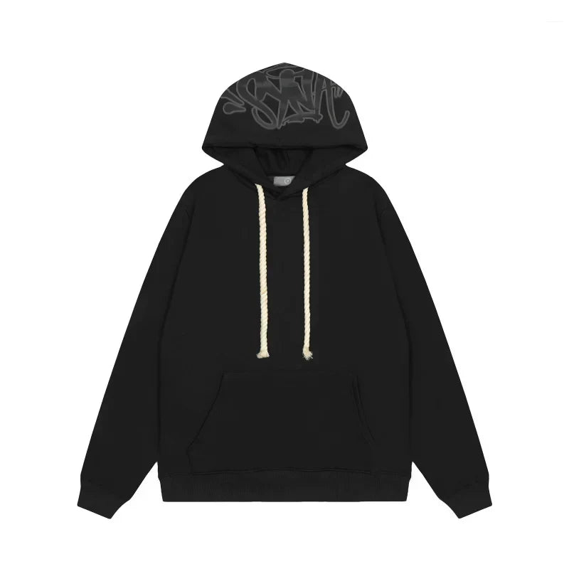 Syna World Hood Graphic Pullover Hoodie (Black)