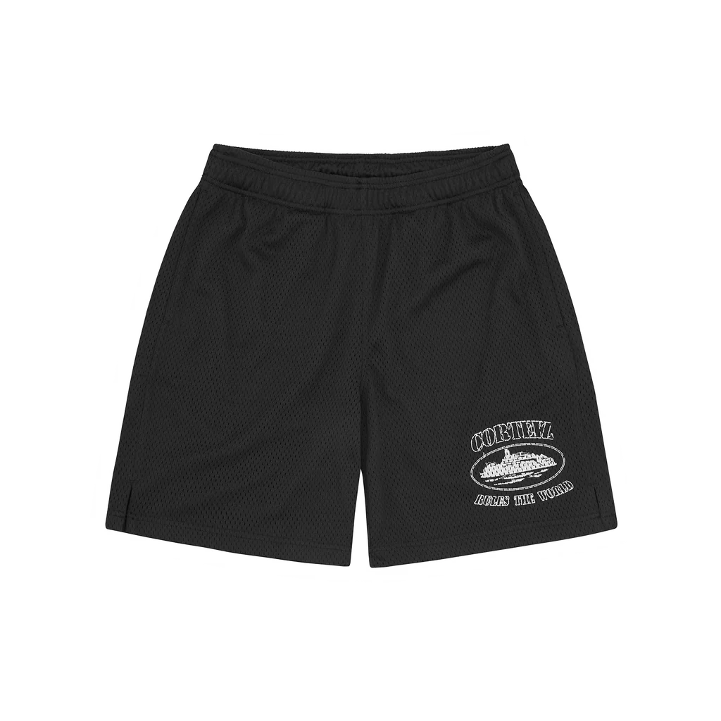 CORTEIZ RTW MESH SHORTS - BLACK