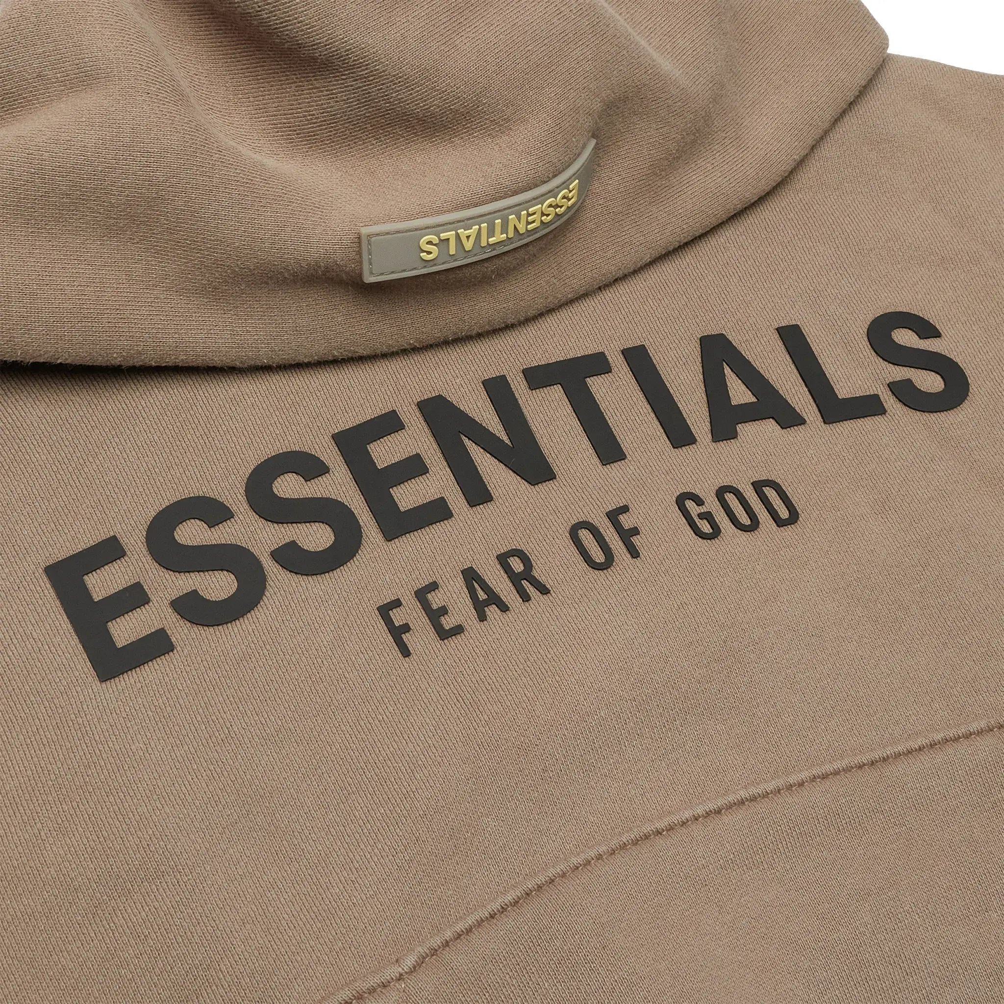 Fear Of God Essentials Kids Taupe Hoodie